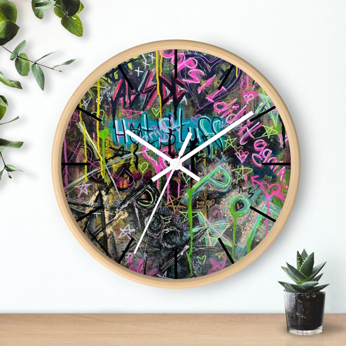Ghetto Graffiti Wall Clock