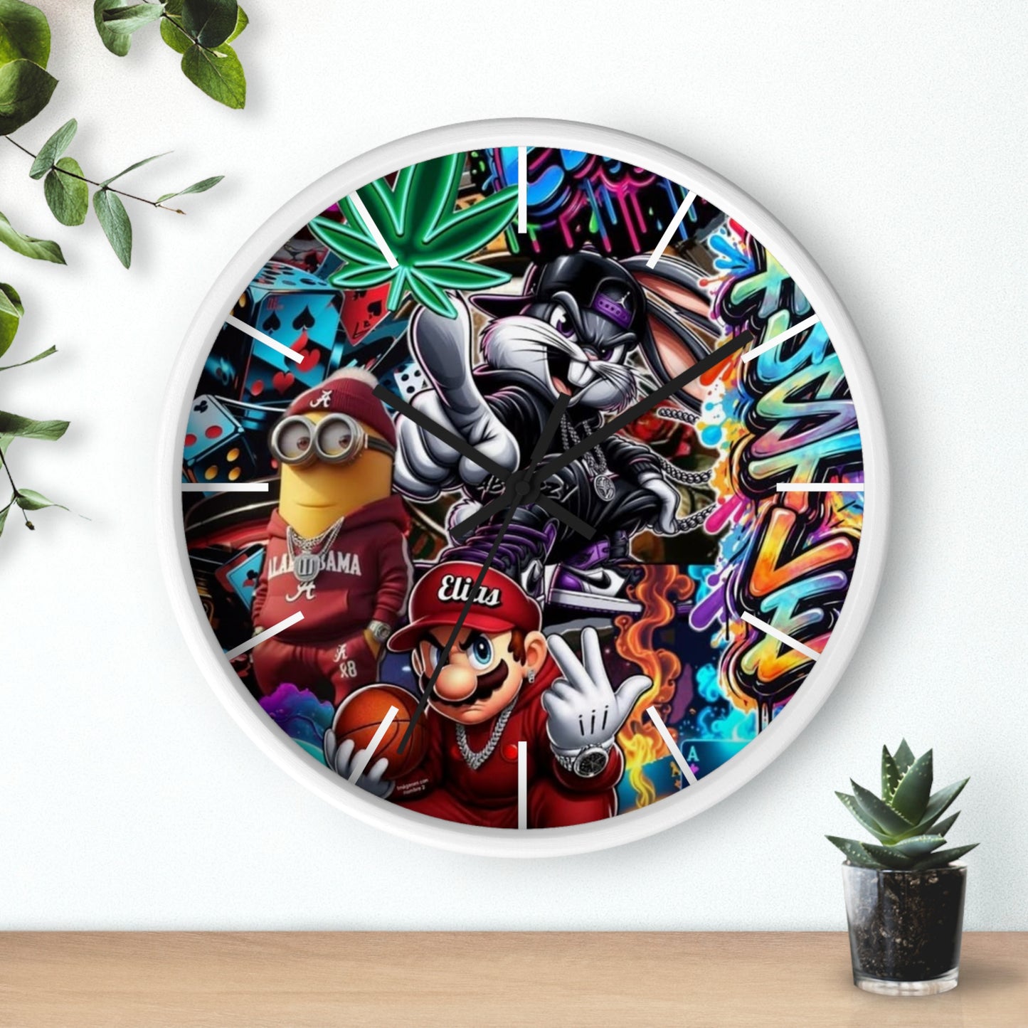 HoodToons Wall Clock