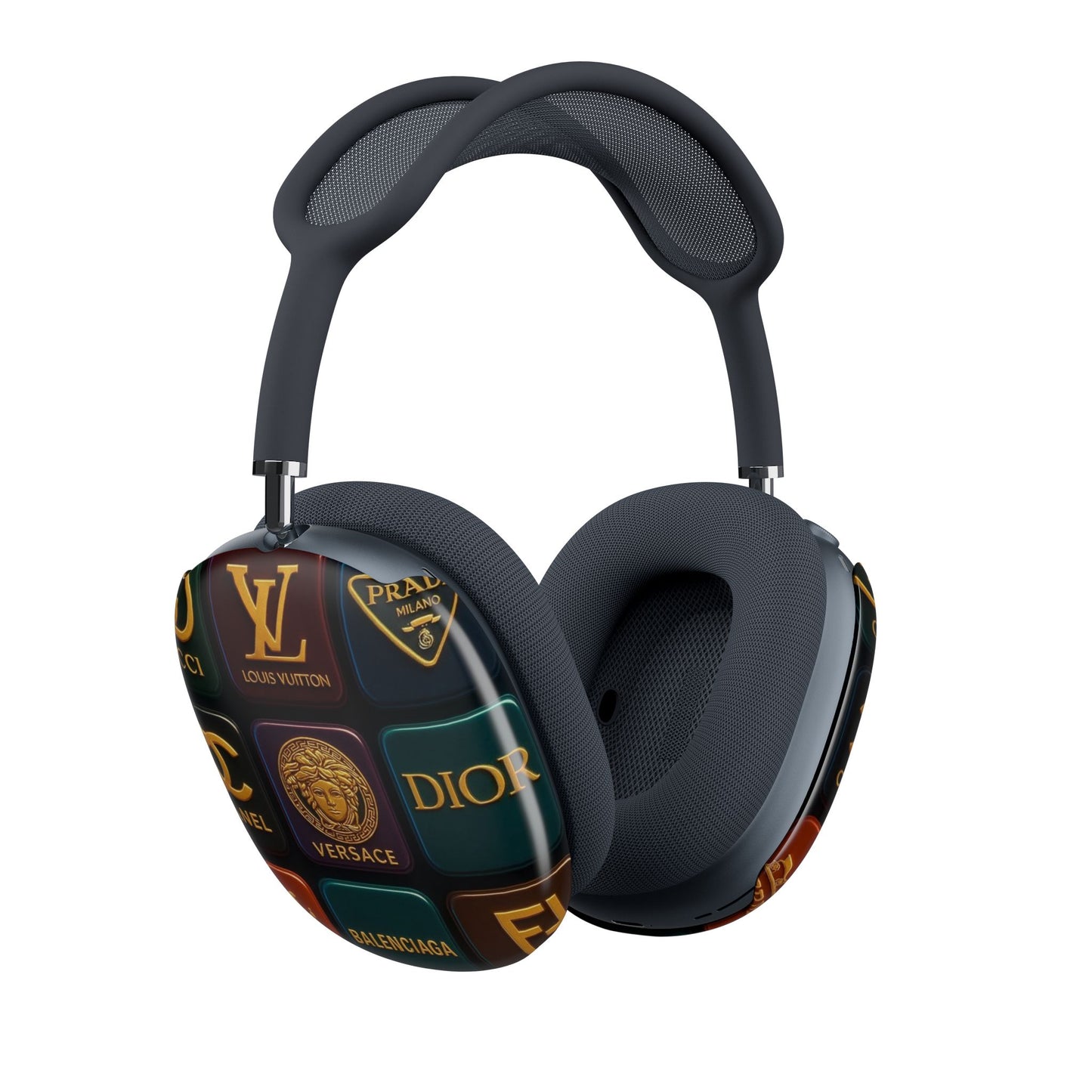 Designer Remix Collage AirPods Max Case – Luxury Emblems