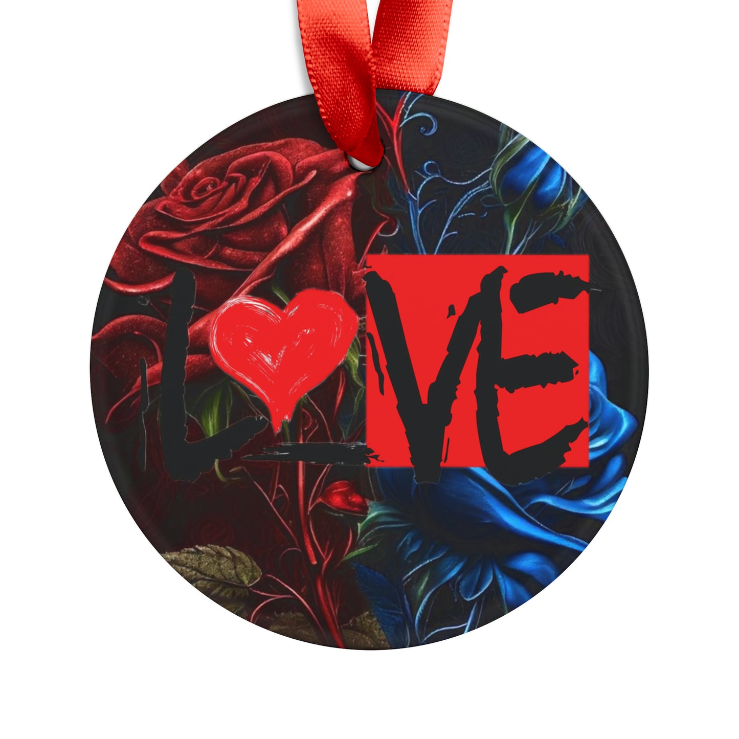L❤️VE Acrylic Ornament with Ribbon