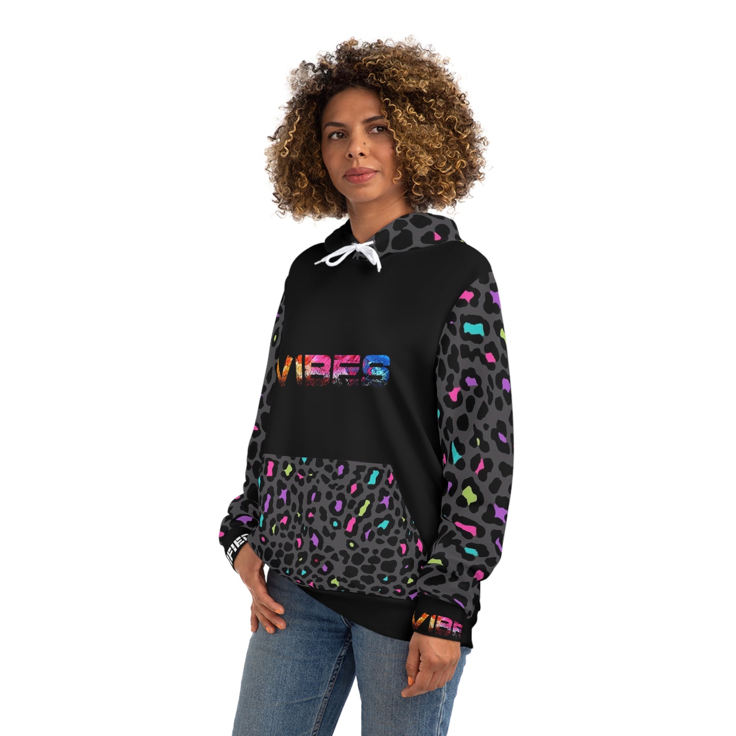 Women’s “Music Vibe” Leopard Fashion Hoodie