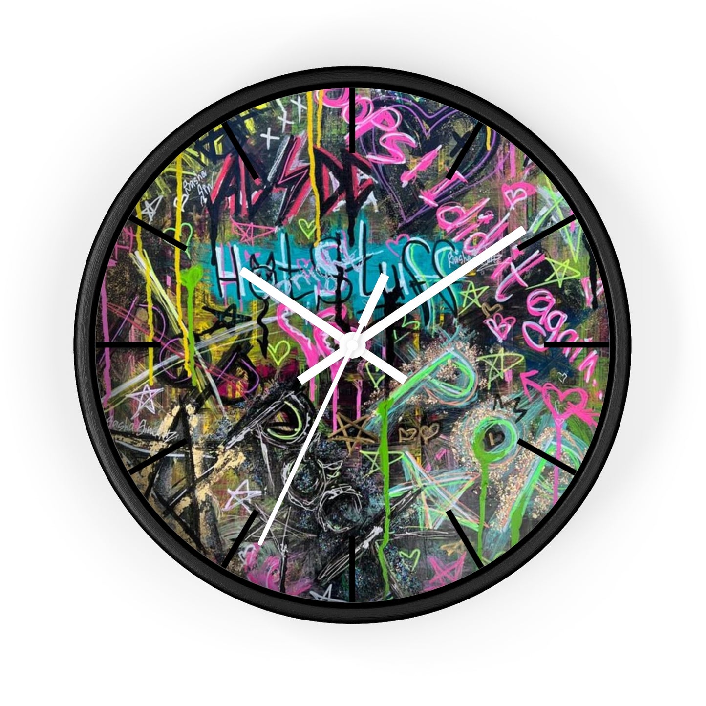 Ghetto Graffiti Wall Clock