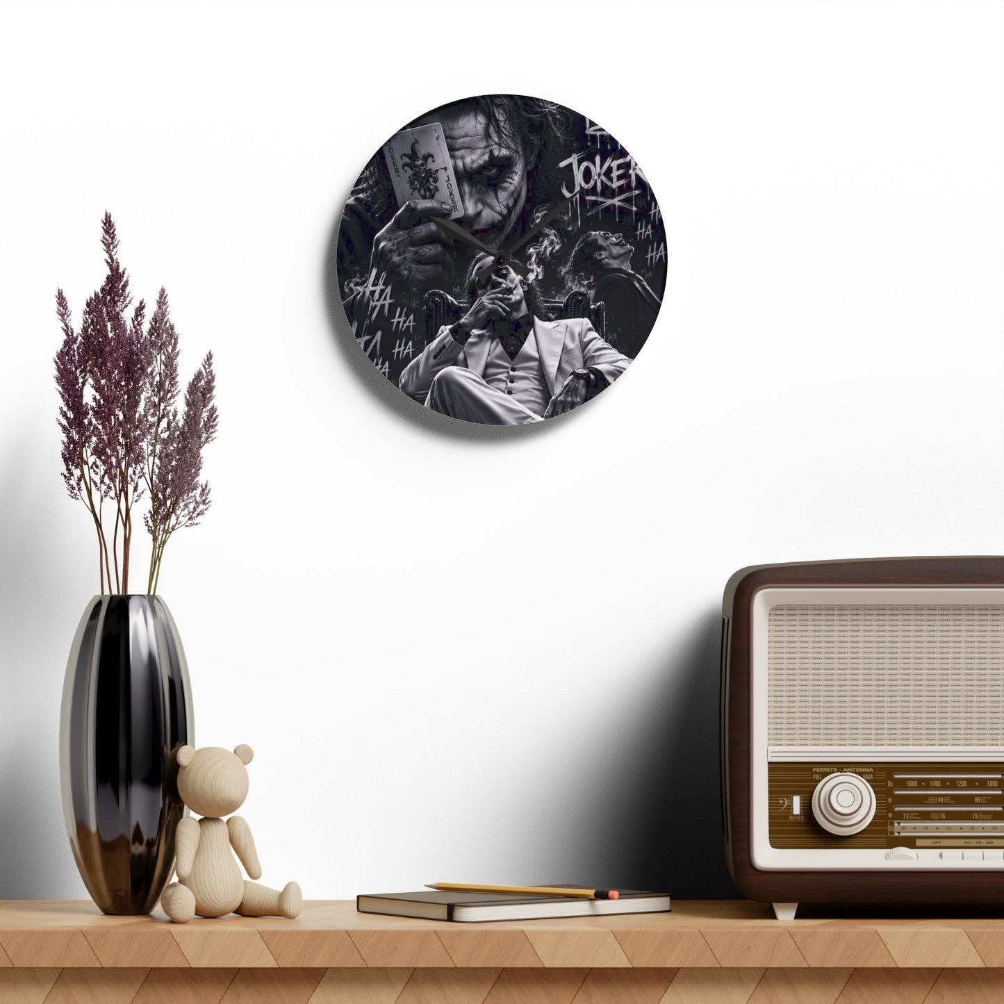 Da Joker Acrylic Wall Clock
