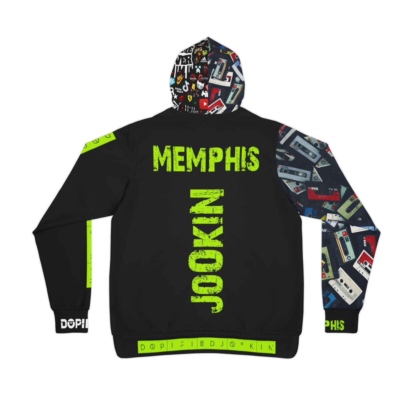 DOPiFiED “Memphis jookin Exclusive Runtz Green Mode” Athletic Hoodie