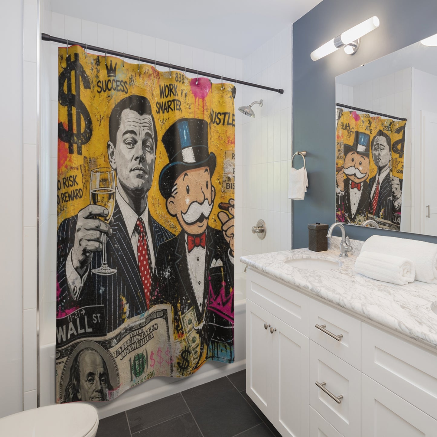 The Hustle Shower Curtains