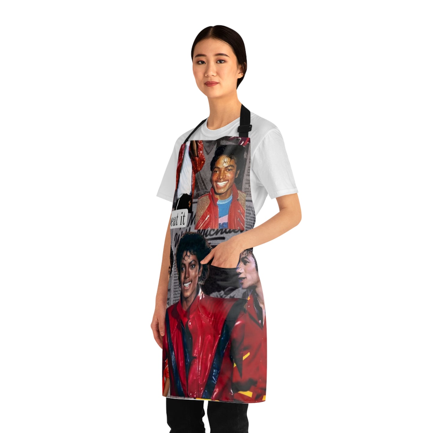 M. Jackson Thriller collage Apron