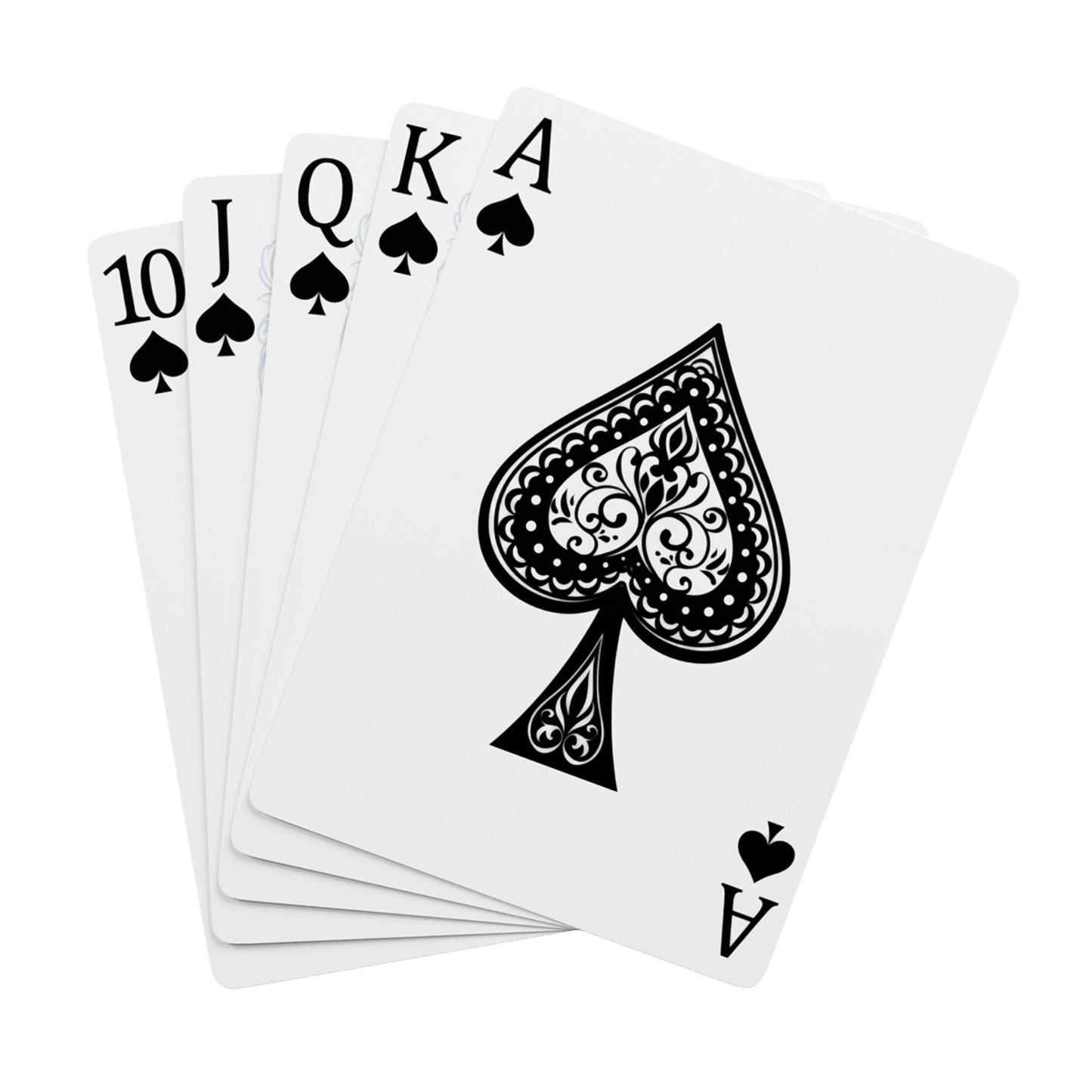 Designer Poker Playing Cards Set - Luxury Collection with Artistic Ace of Spades and Logo Design