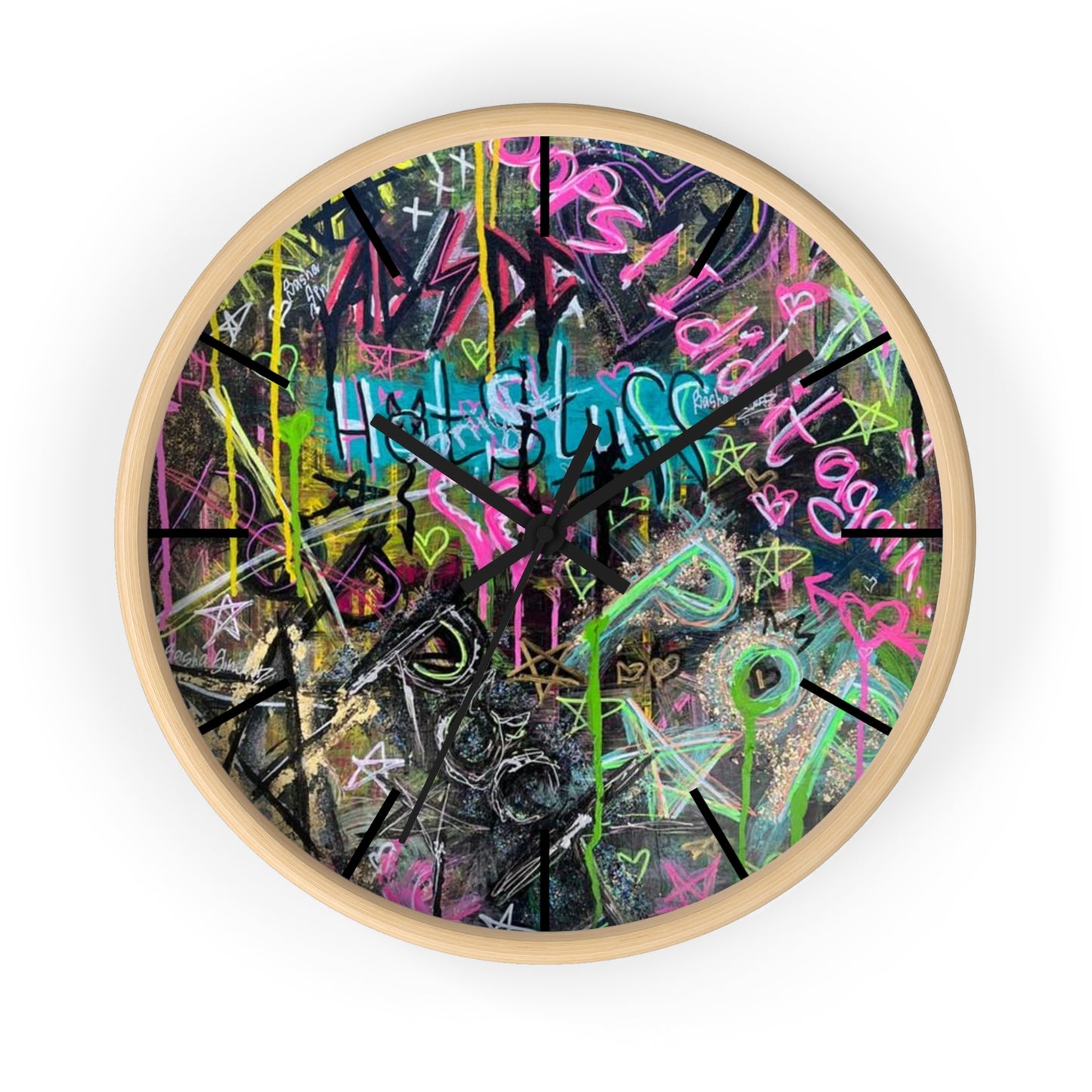 Ghetto Graffiti Wall Clock