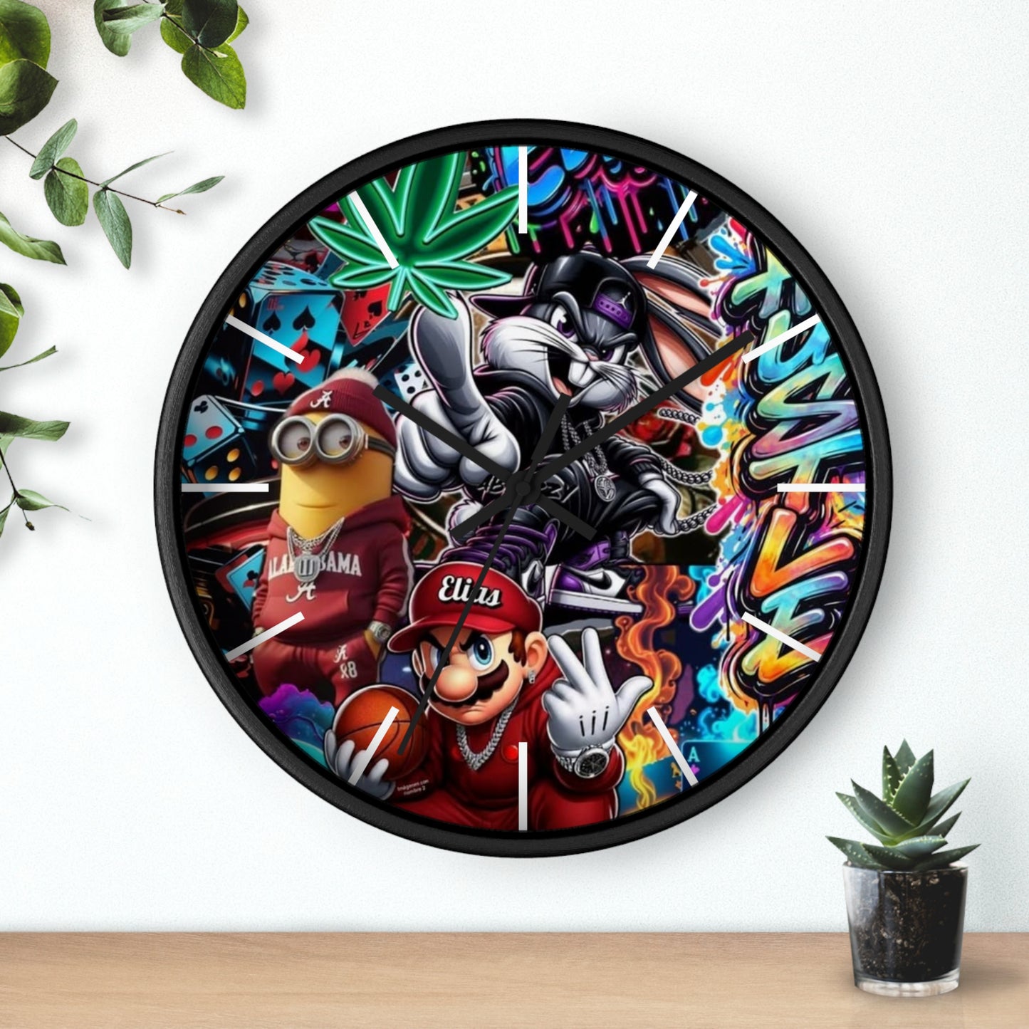 HoodToons Wall Clock