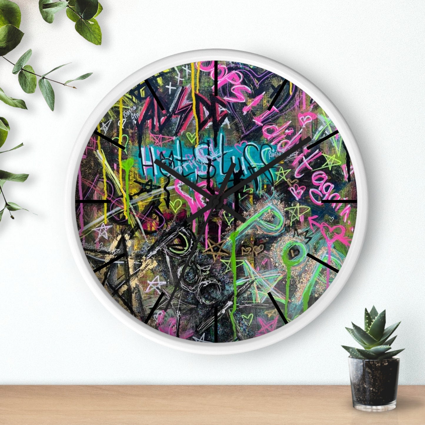 Ghetto Graffiti Wall Clock