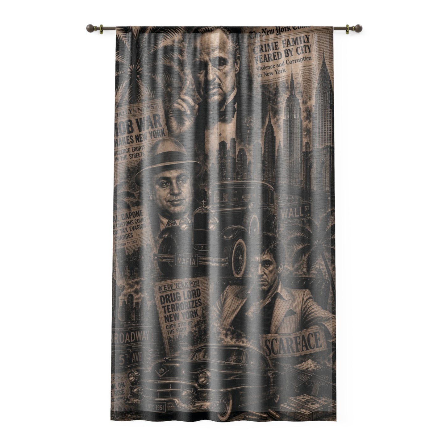 Mob Ties Window Curtain