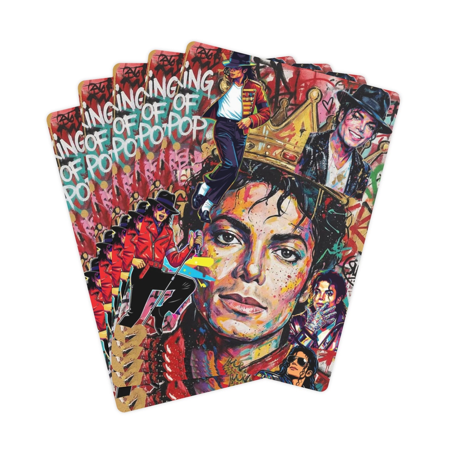 MJ Graffiti  Poker Cards