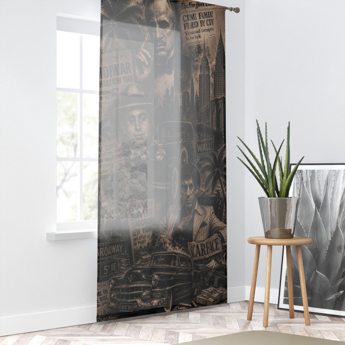 Mob Ties Window Curtain