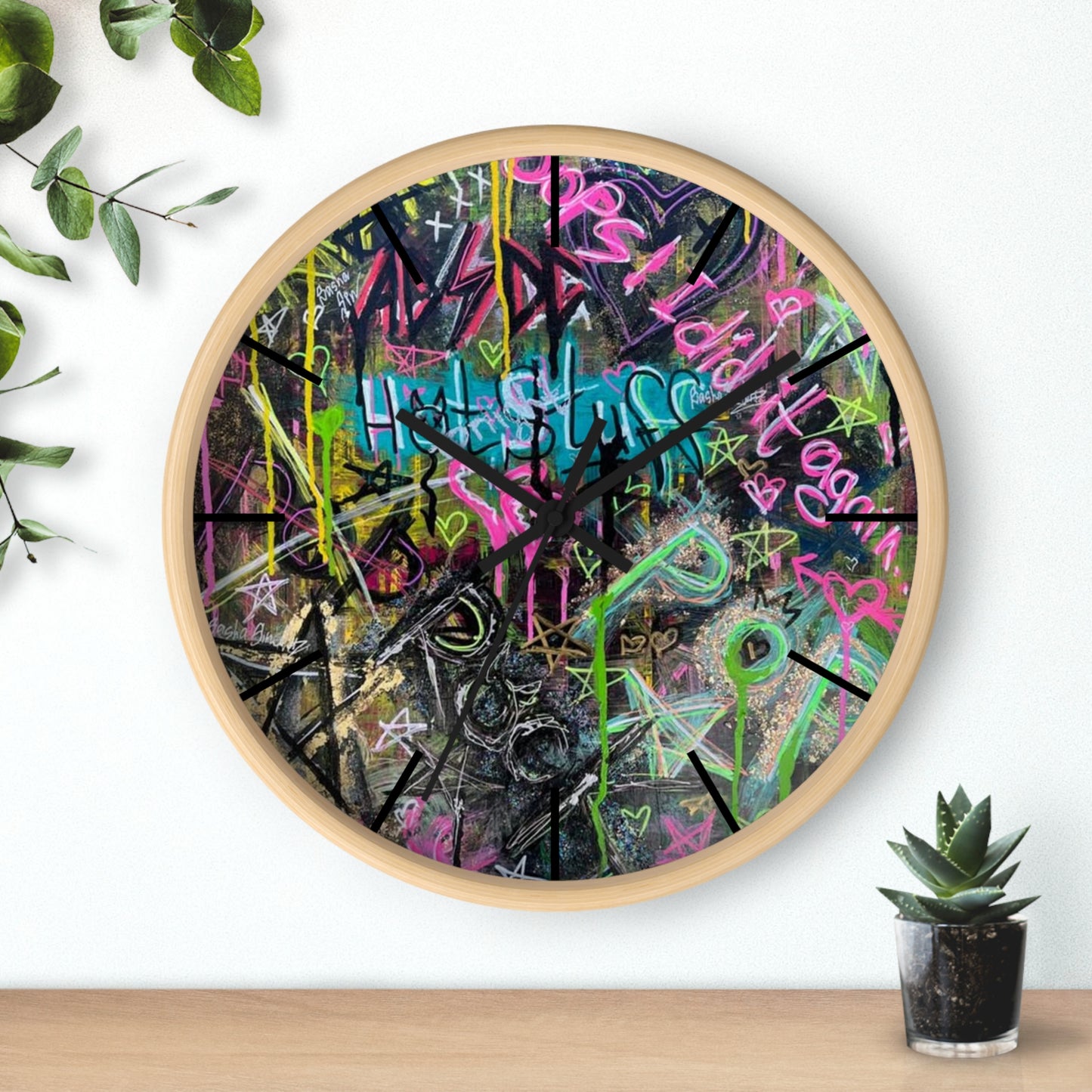 Ghetto Graffiti Wall Clock