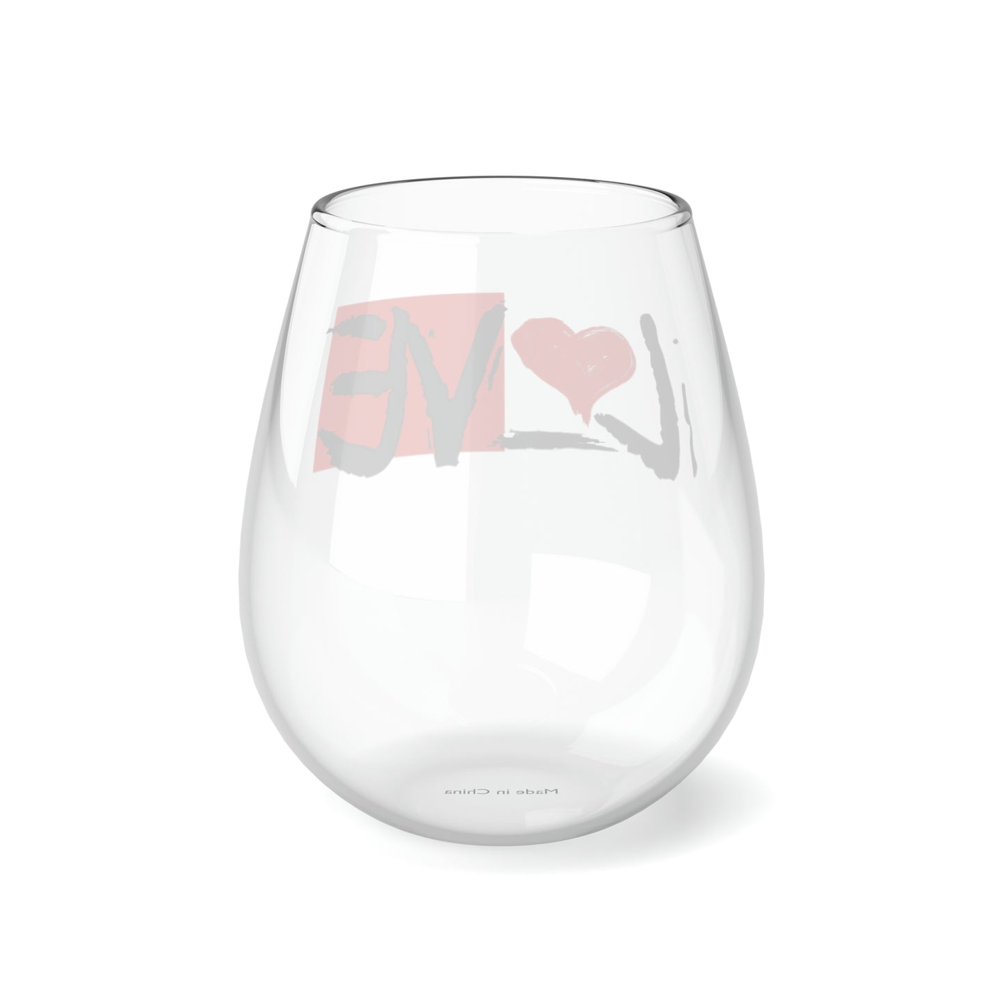 Sean Breed L❤️VE Stemless Wine Glass, 11.75oz