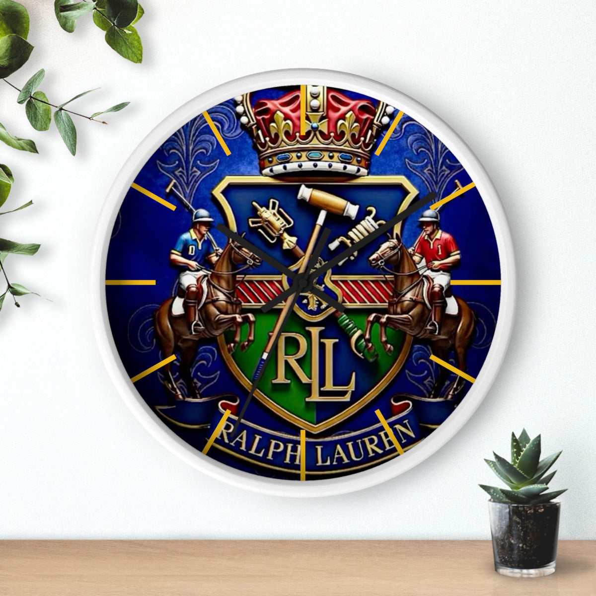 Blue Ralph Lauren Wall Clock