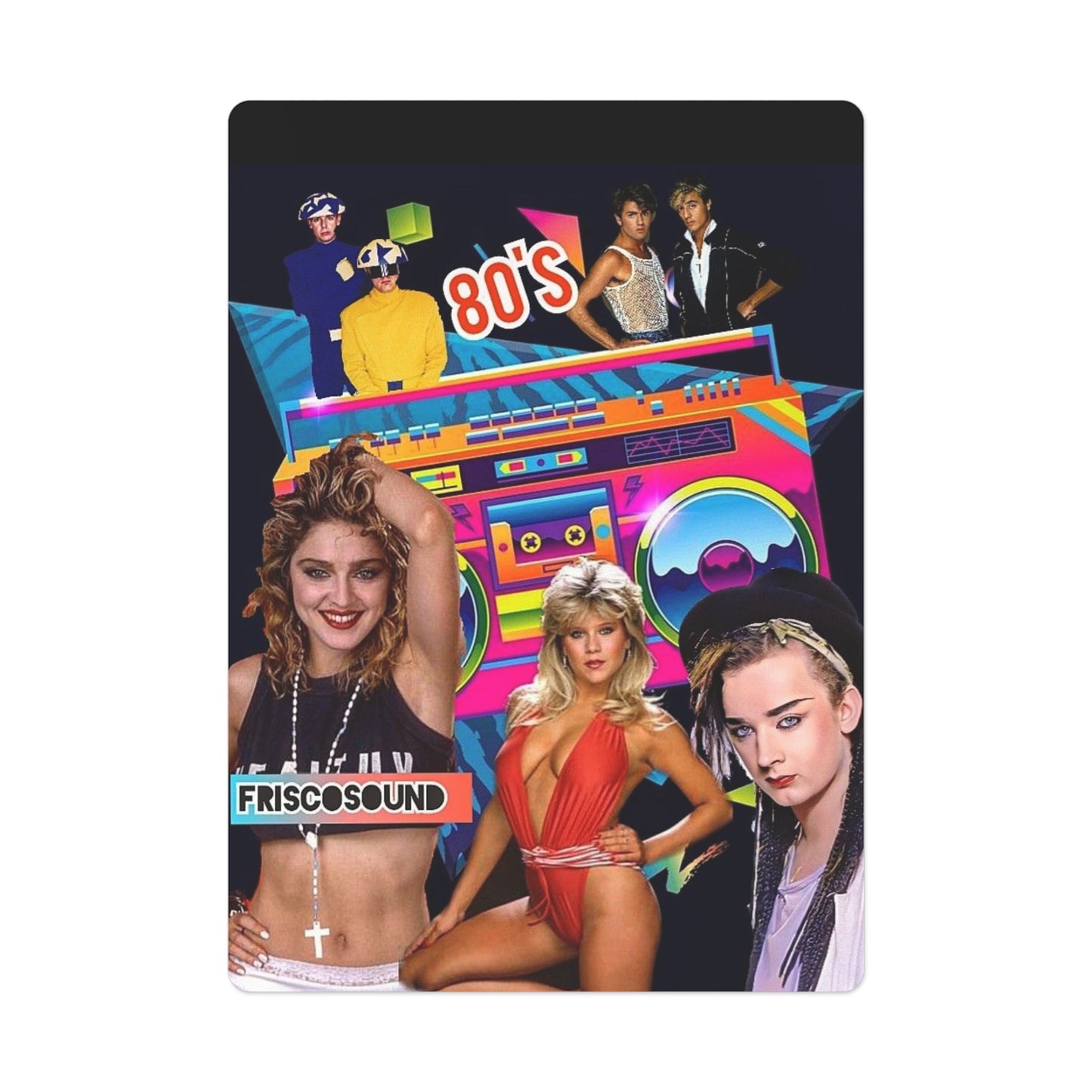 The 80s Feel Poker Cards