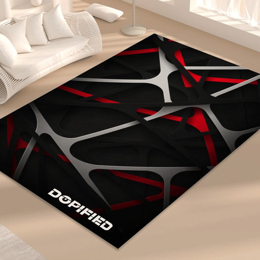 DOPiFiED Abstract Foldable Rectangular Floor Mat