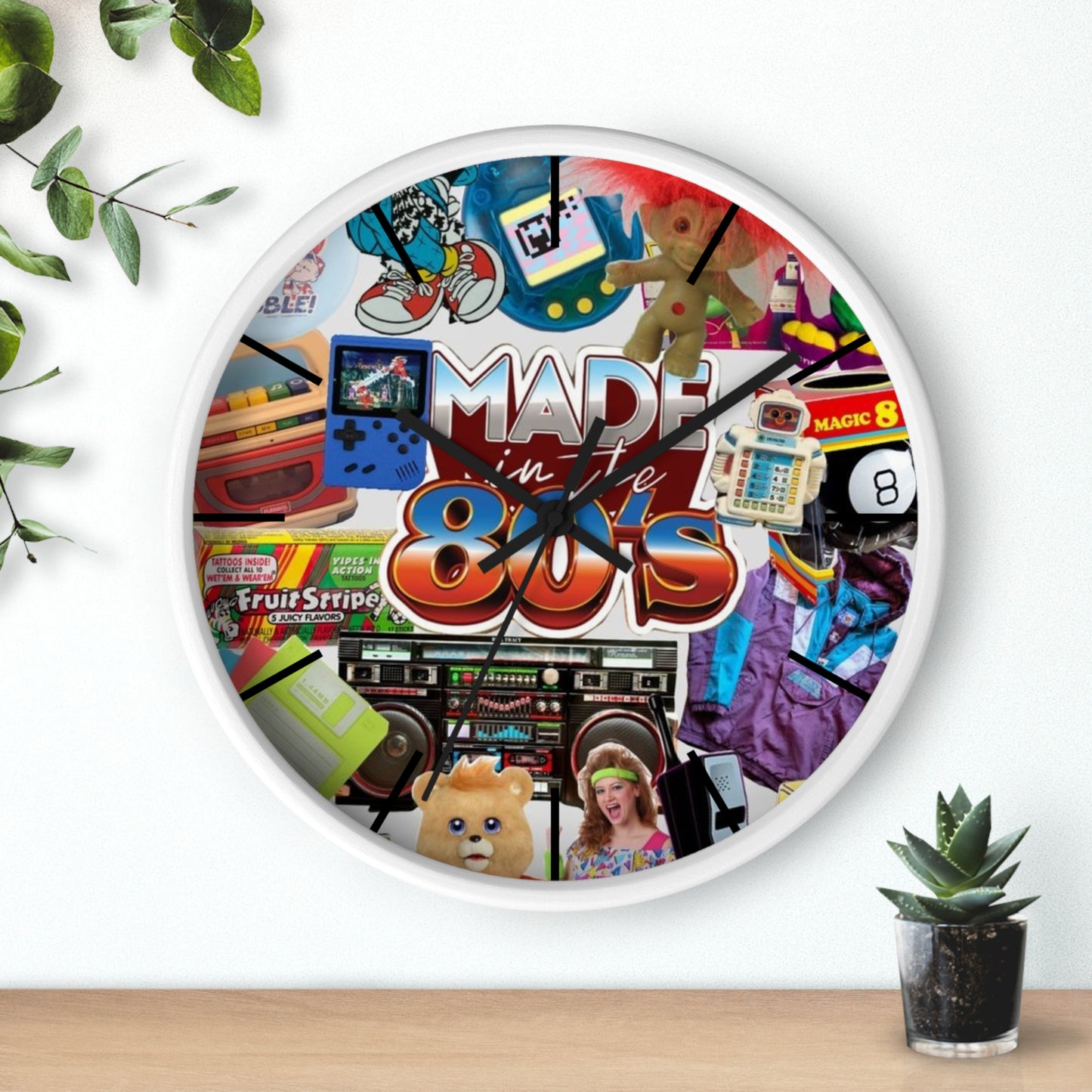 80s Baby Wall Clock version #1