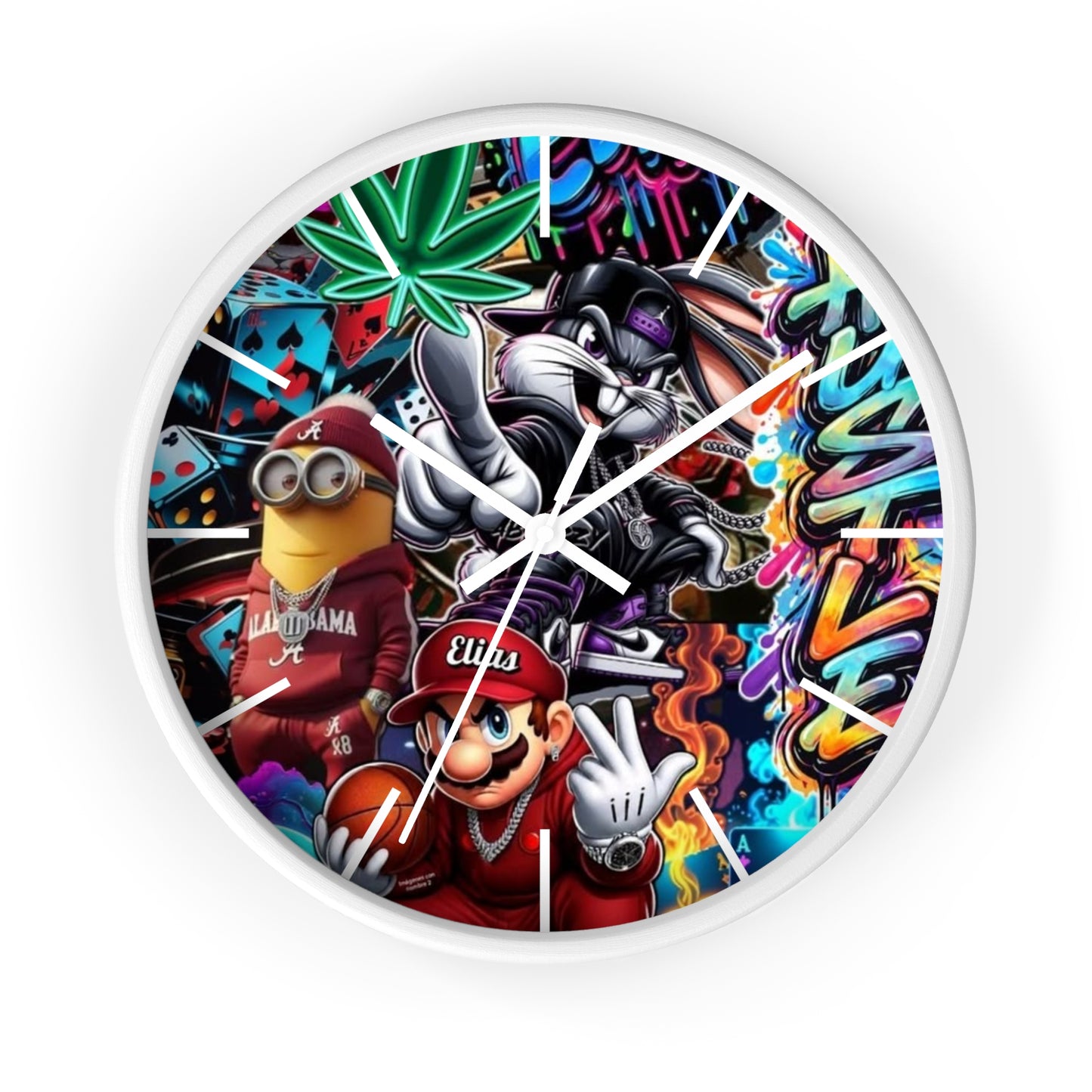 HoodToons Wall Clock