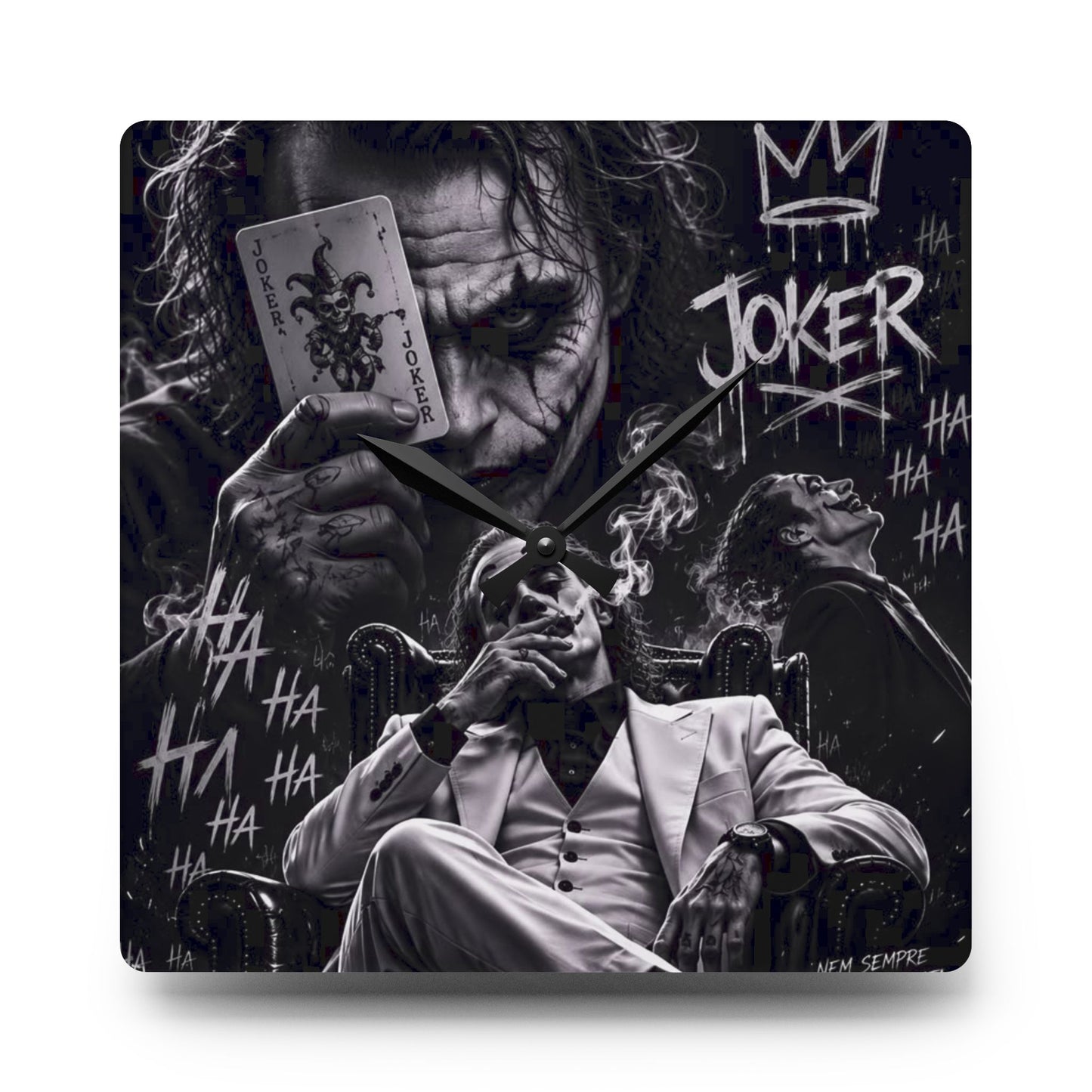 Da Joker Acrylic Wall Clock