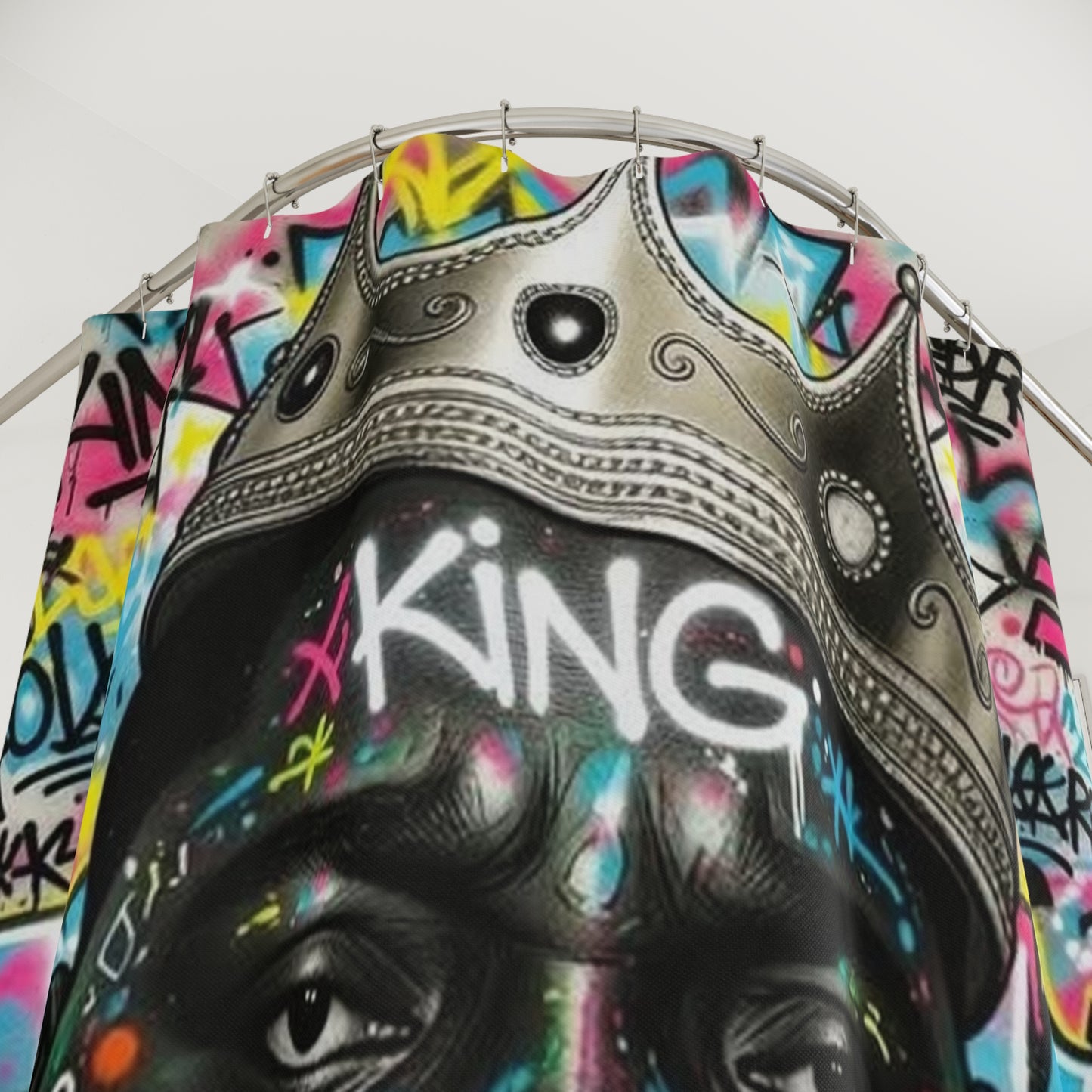 Biggie King 👑Of NY. Shower Curtains