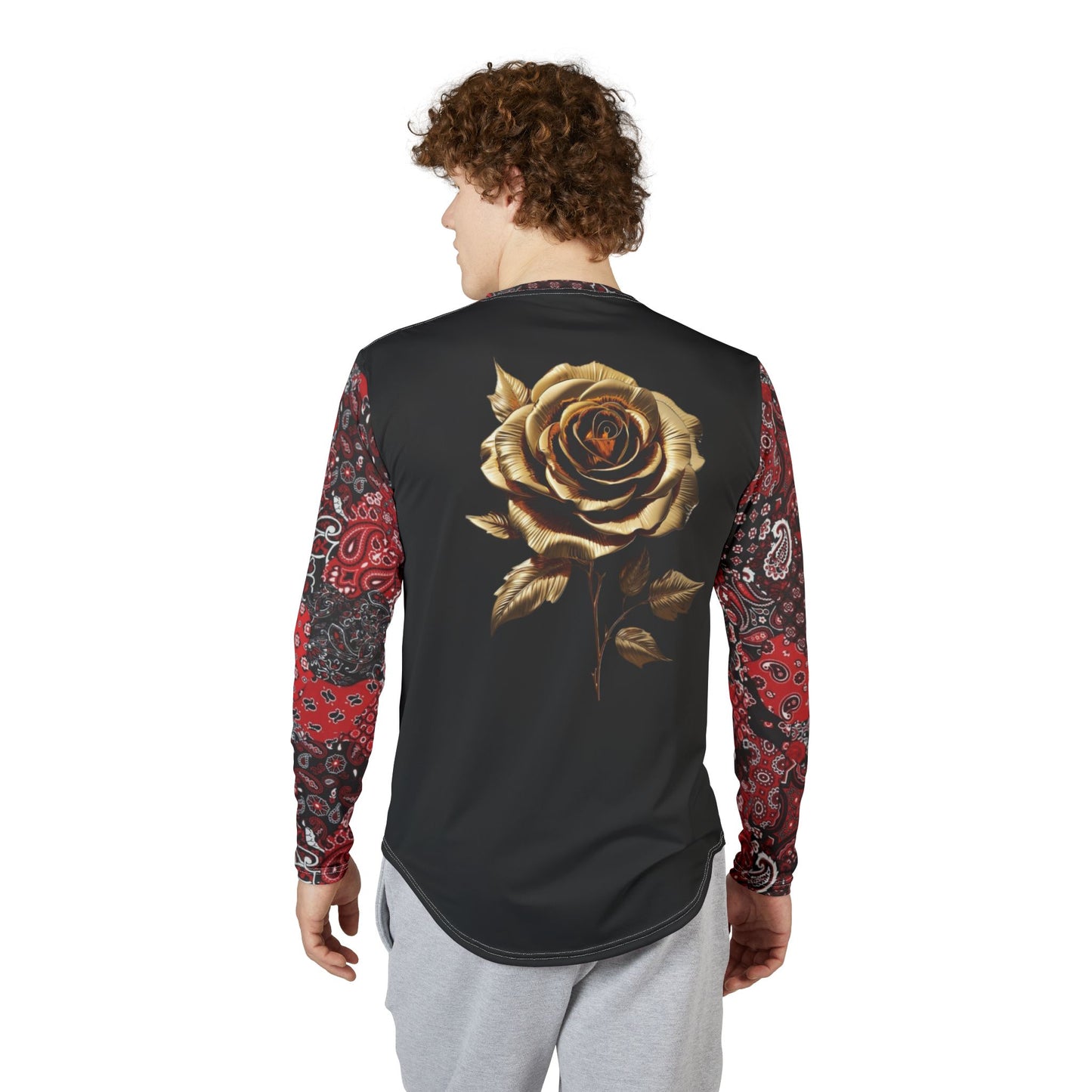 Men's DOPiFiED Bandanna UV Protection Long Sleeve Shirt - Stylish & Functional with Floral Design