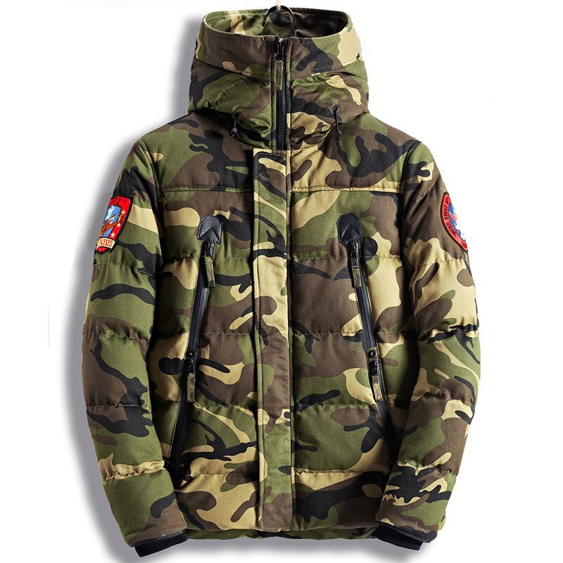 Hot Sale Winter Jacket Men Thicken Cotton Camouflage Parka Hiphop Chaquetas Hombre Mens Casual Streetwear Outerwear Hooded Coats