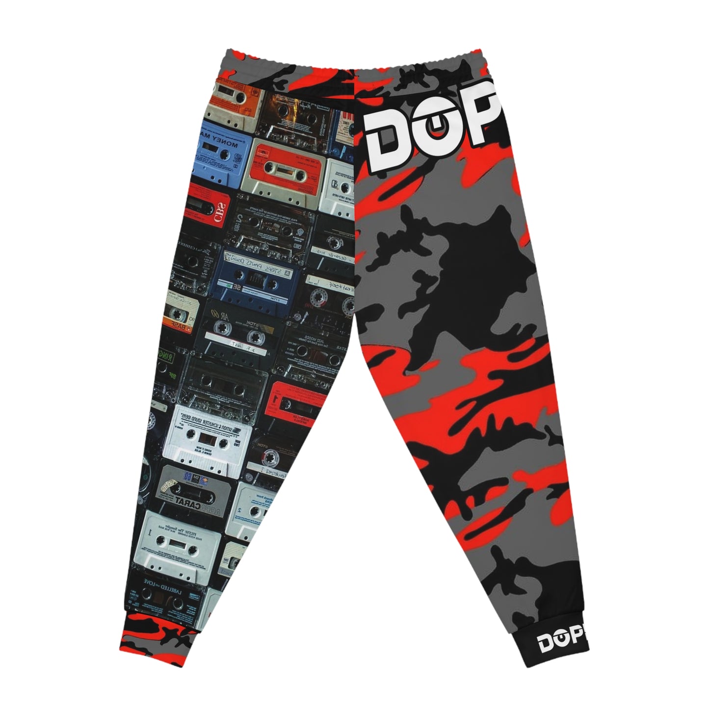 DOPiFiED “Red Camo Throwback Cassette” Athletic Joggers