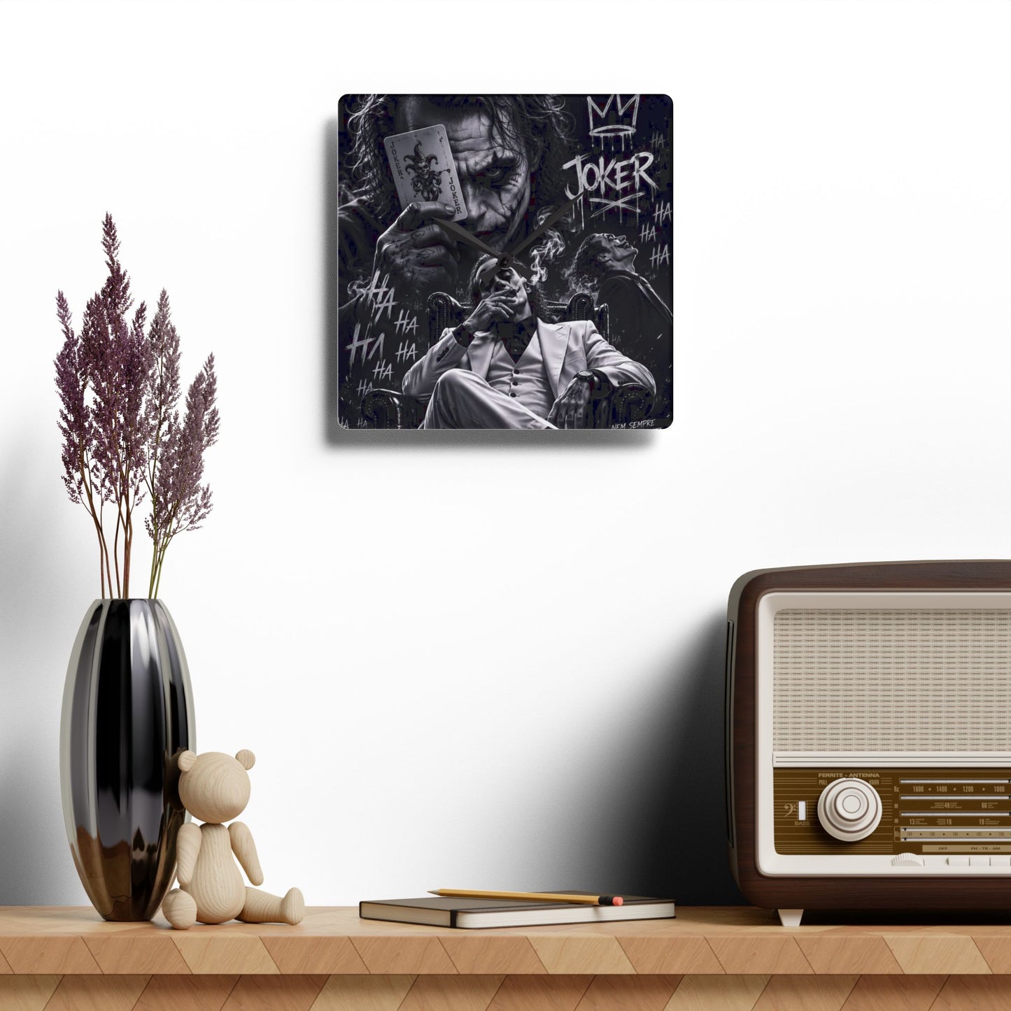 Da Joker Acrylic Wall Clock