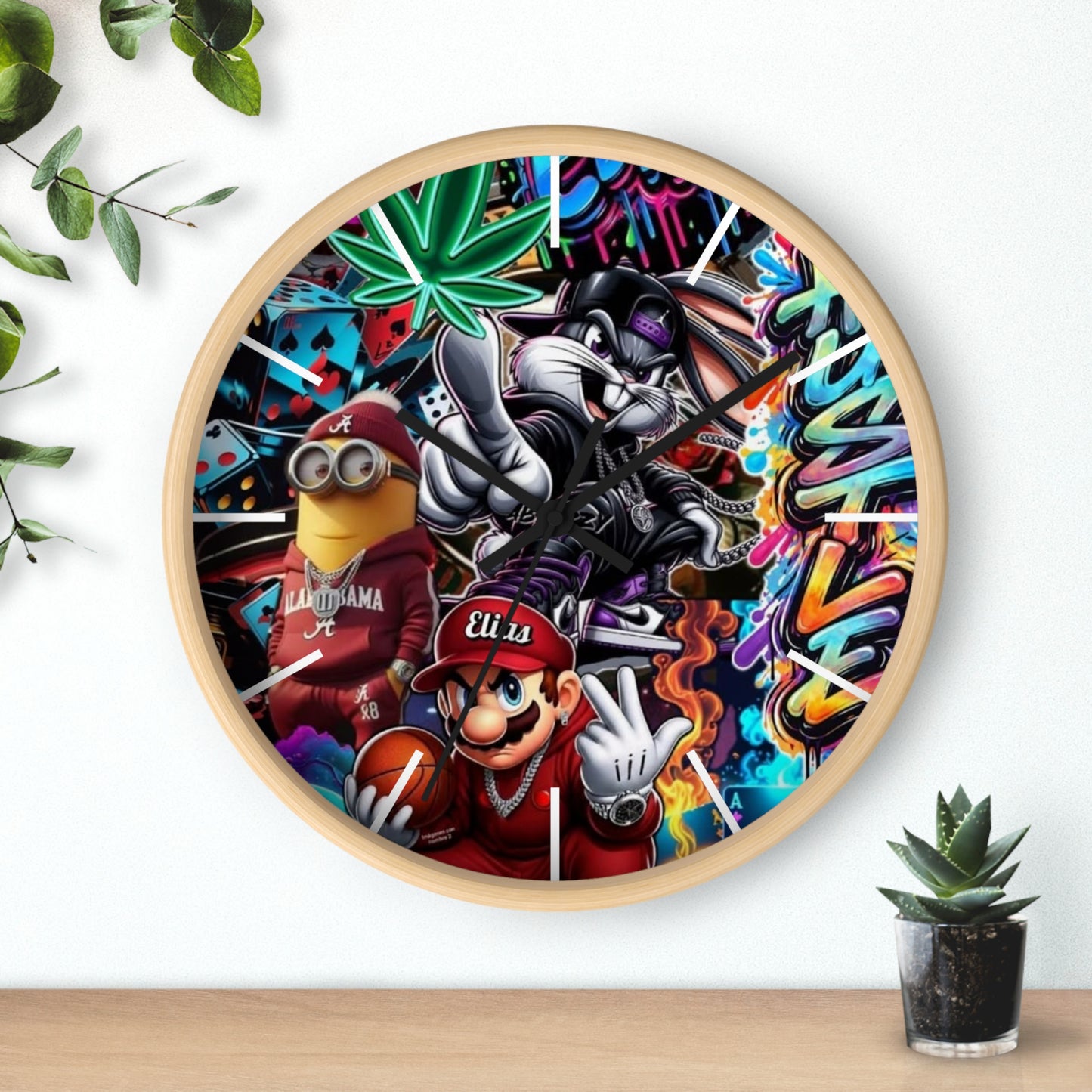 HoodToons Wall Clock