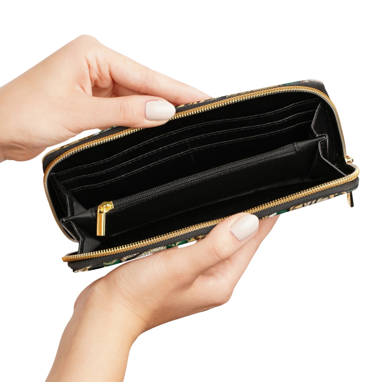 Luxury Chain & Tiger Zipper Wallet