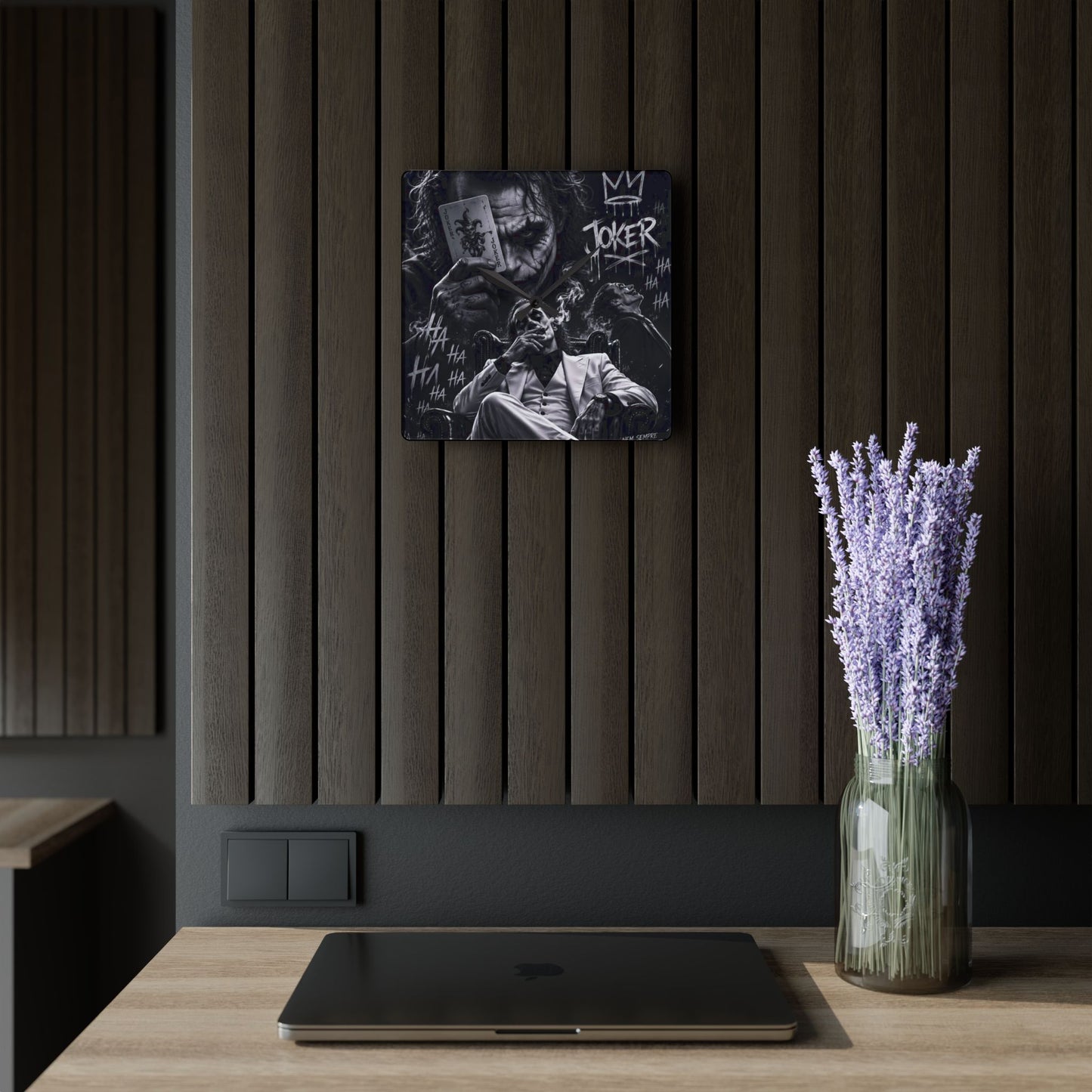 Da Joker Acrylic Wall Clock