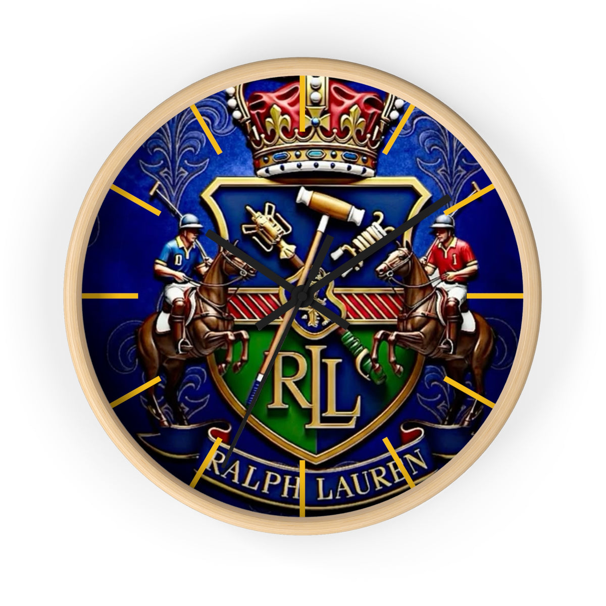 Blue Ralph Lauren Wall Clock