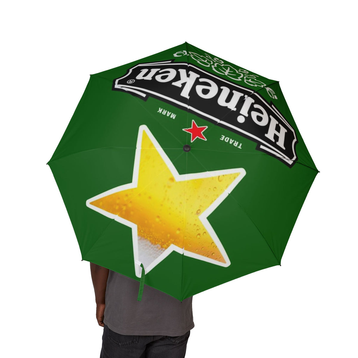 Semi-Automatic Foldable Umbrella Heineken
