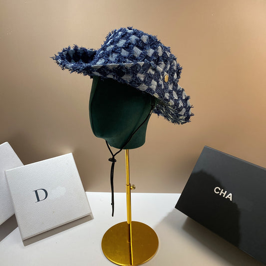 Cowboy hat, outdoor mountaineering trip, rolled edge casual hat