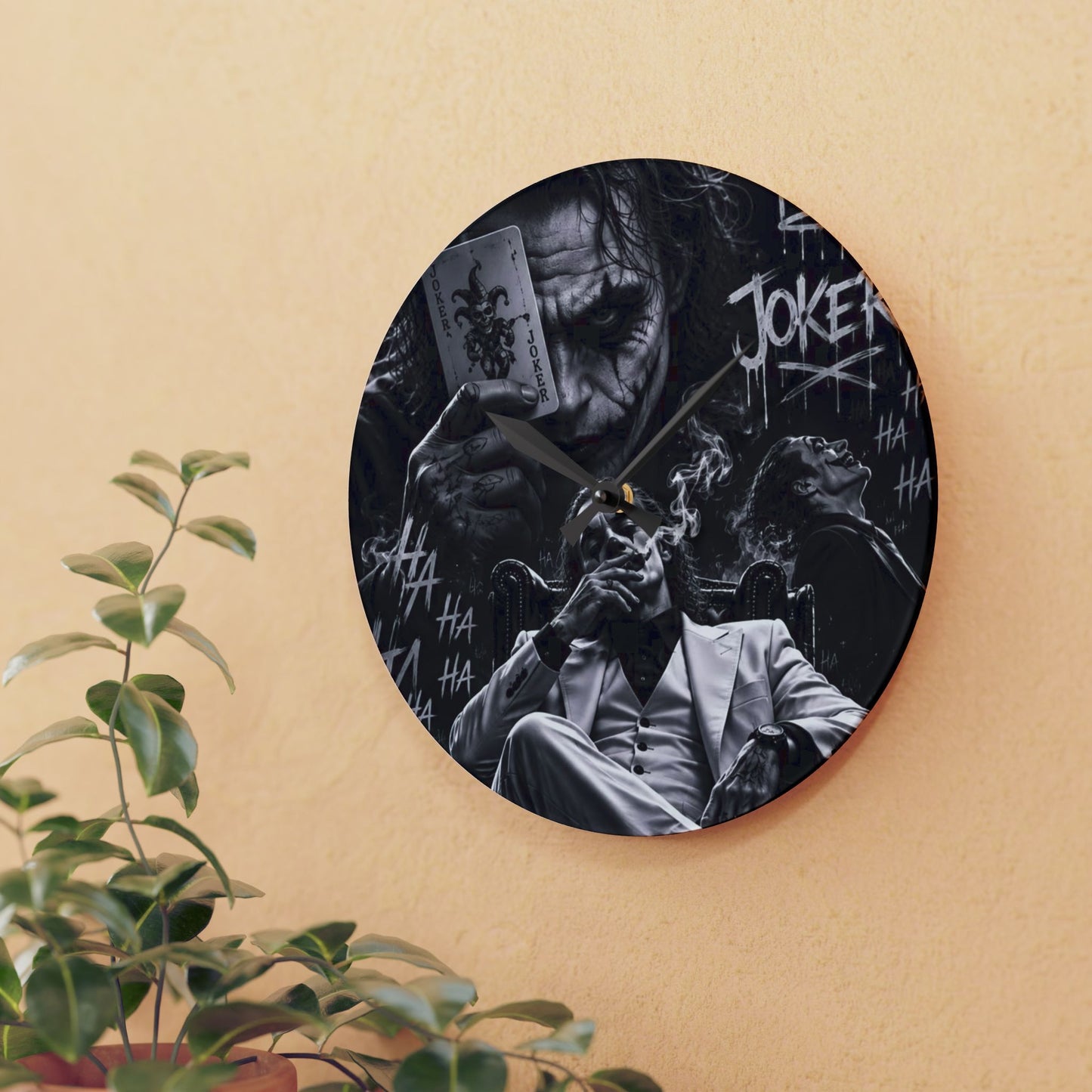 Da Joker Acrylic Wall Clock