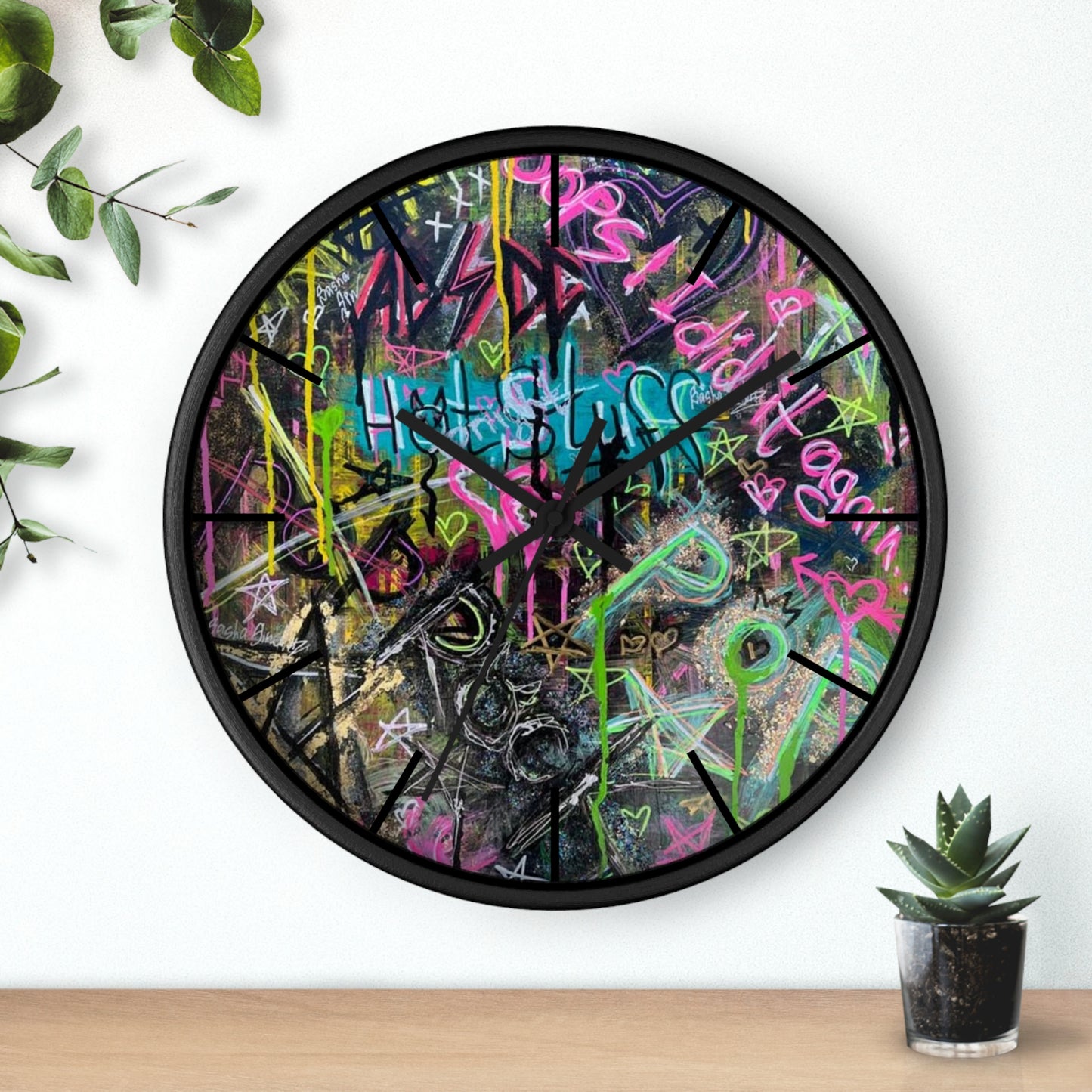 Ghetto Graffiti Wall Clock