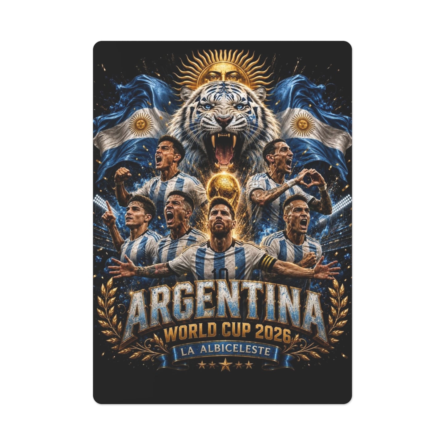 Argentina World Cup Poker Cards