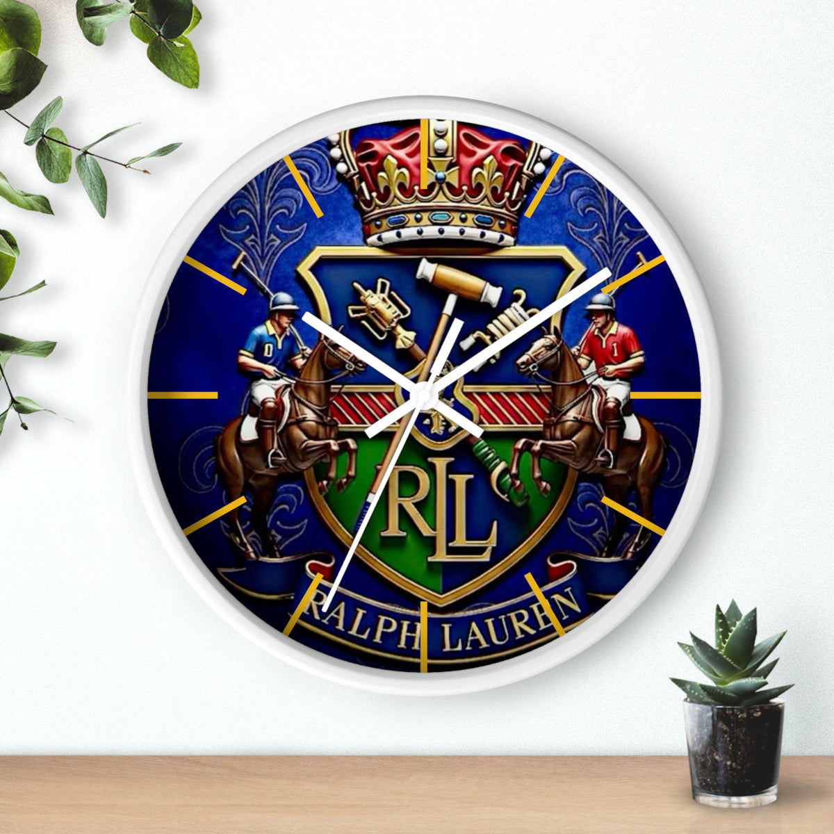 Blue Ralph Lauren Wall Clock