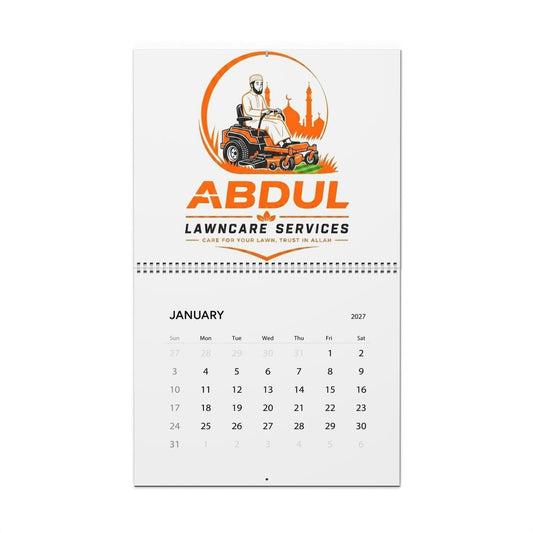 Abdul Lawncare calendar (2027)
