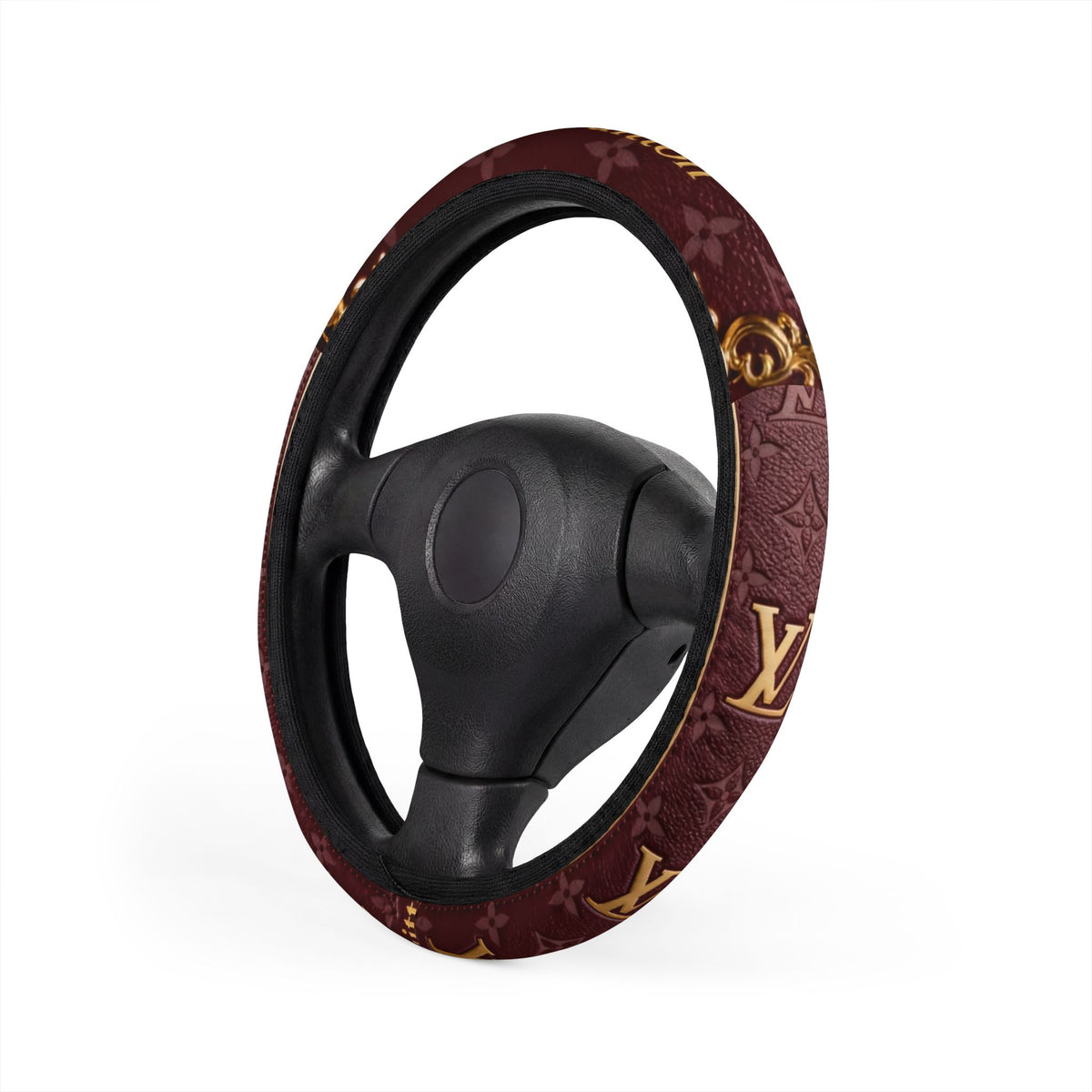 Luxury Brand LV Car Steering Wheel Cover