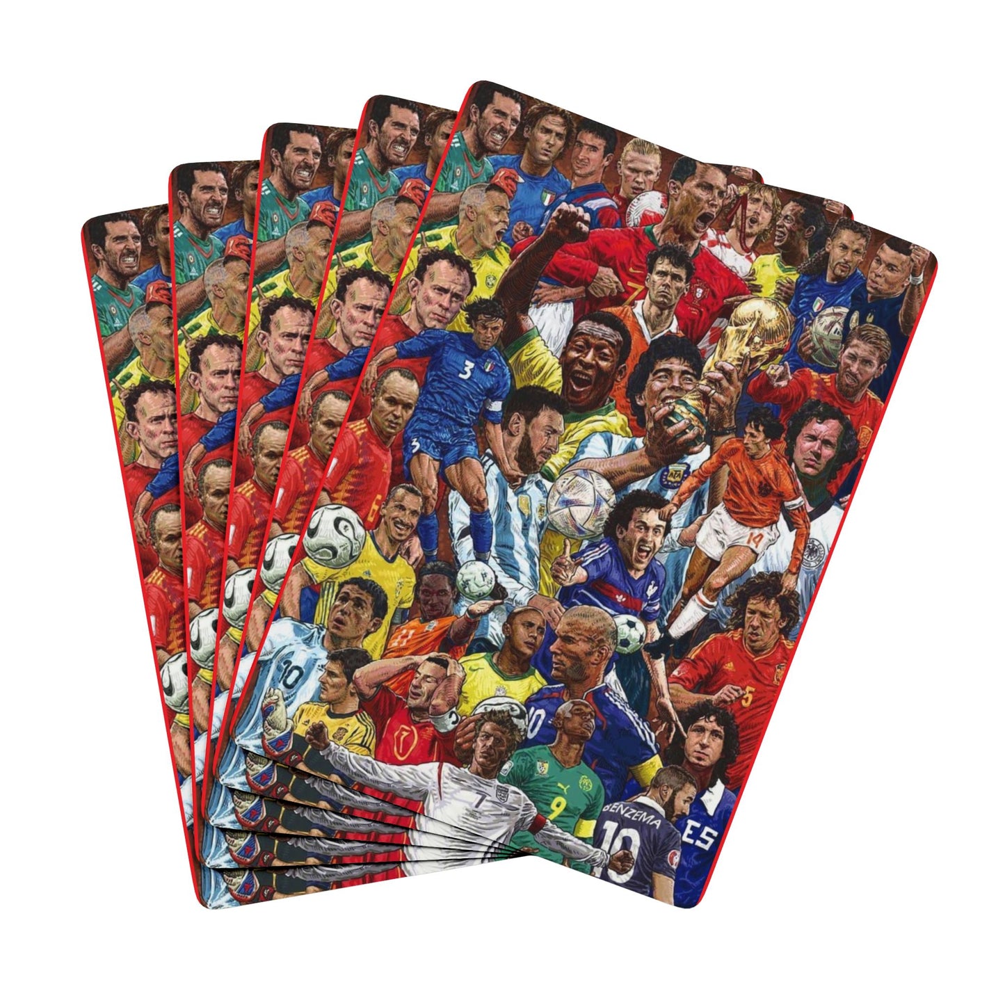 Soccer Legends Playing Cards — Collectible Poker Deck