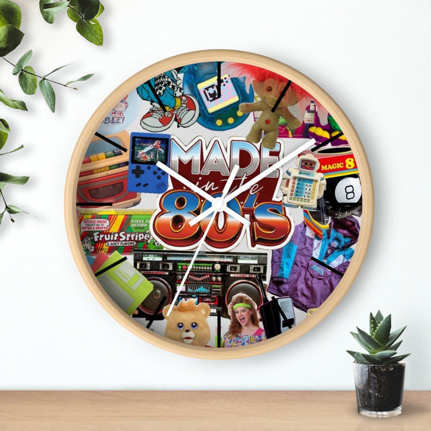 80s Baby Wall Clock version #1