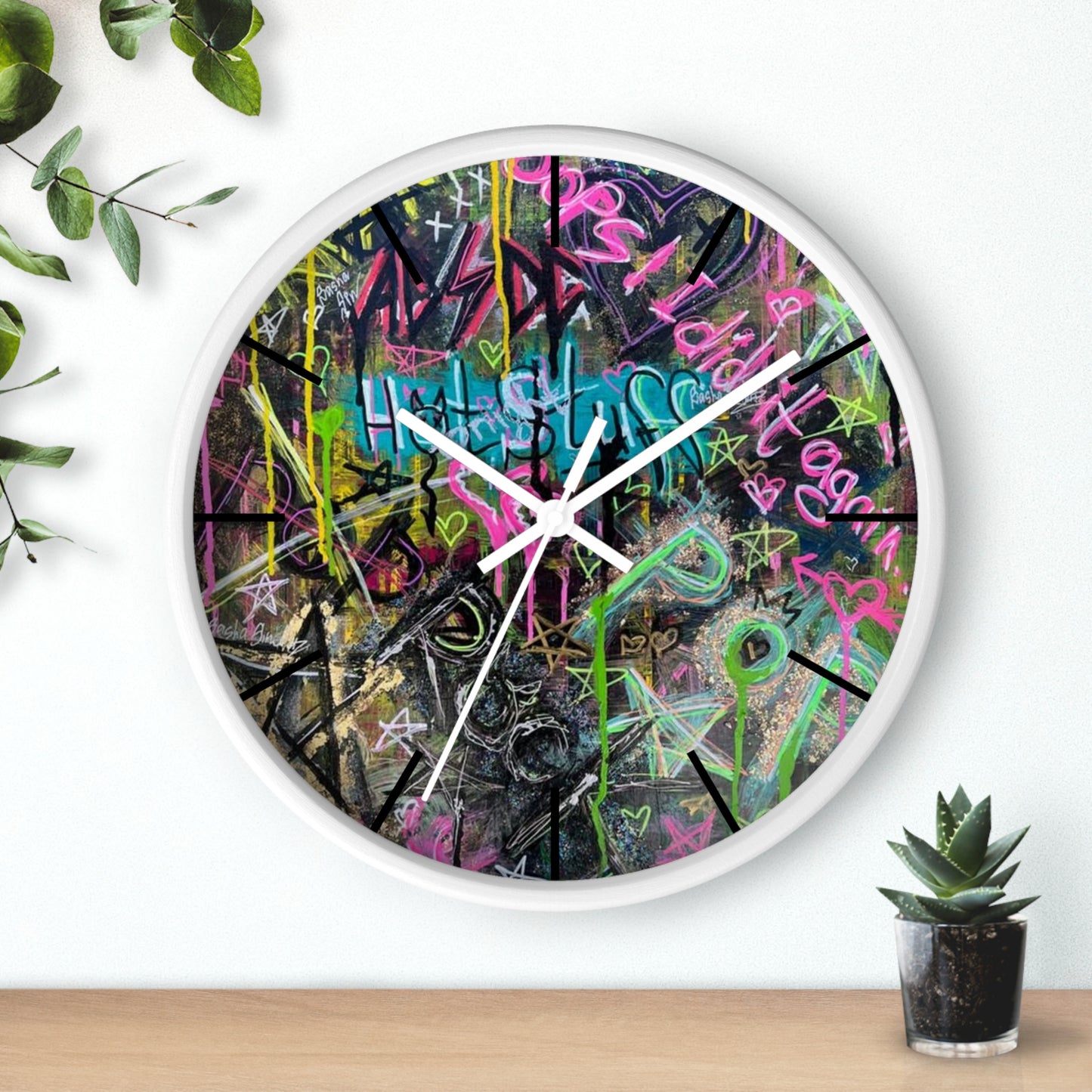 Ghetto Graffiti Wall Clock