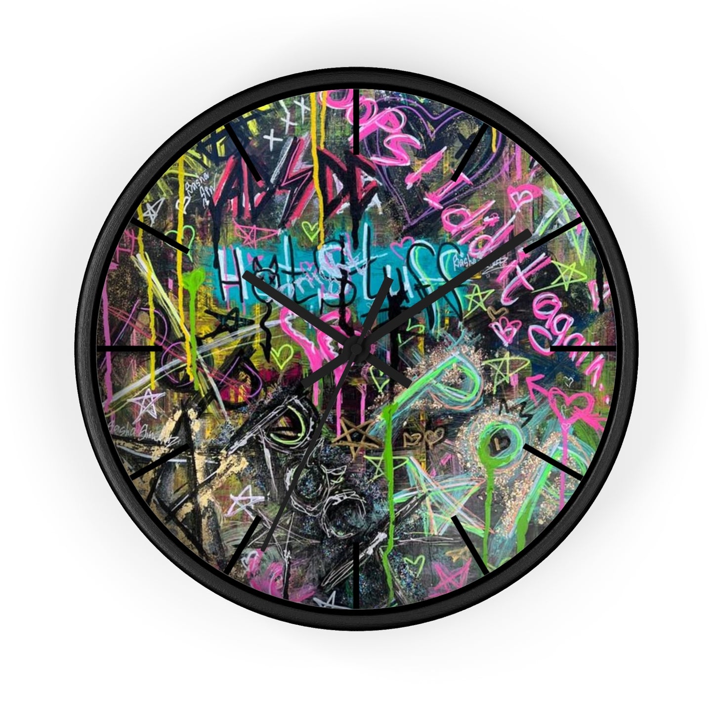 Ghetto Graffiti Wall Clock