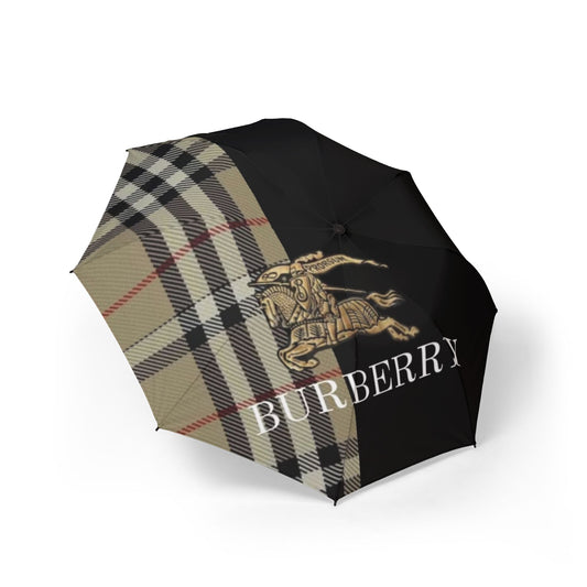 Luxury Brand  Semi-Automatic Foldable Umbrella Burberry