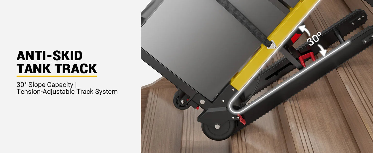 Electric Stair Climbing Hand Dolly Cart for Moving 400lbs Capacity Heavy Duty Folding Stair Climber