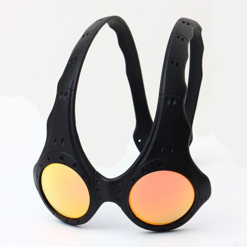 Unisex Over - The - Top Sunglasses. Ideal for outdoor cycling and sports. Fashionable retro - style metal - framed glasses.