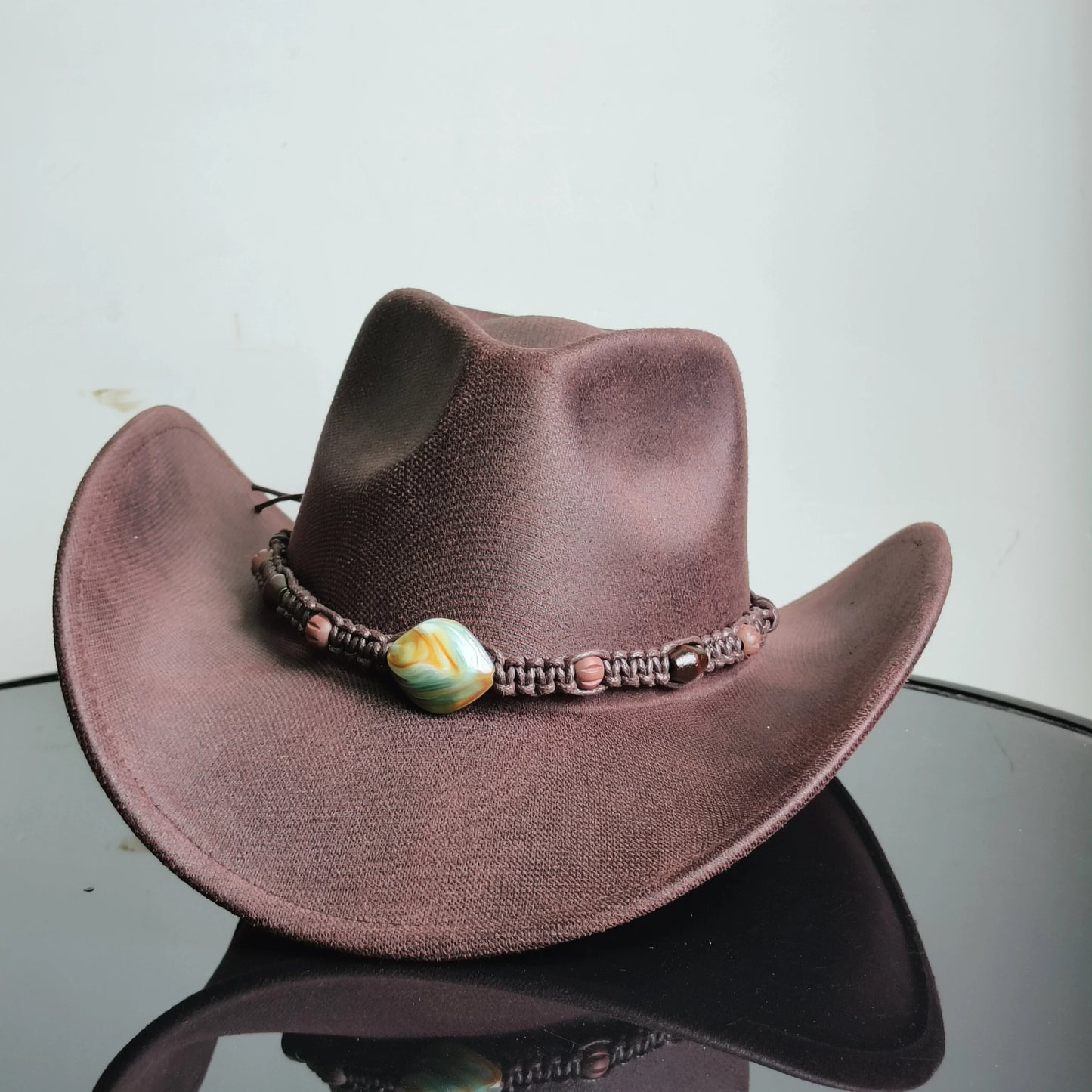 Faux Leather Western Cowboy Hats Men Women retro cowboy hats big brim cowgirl hat knight hat men. Australian